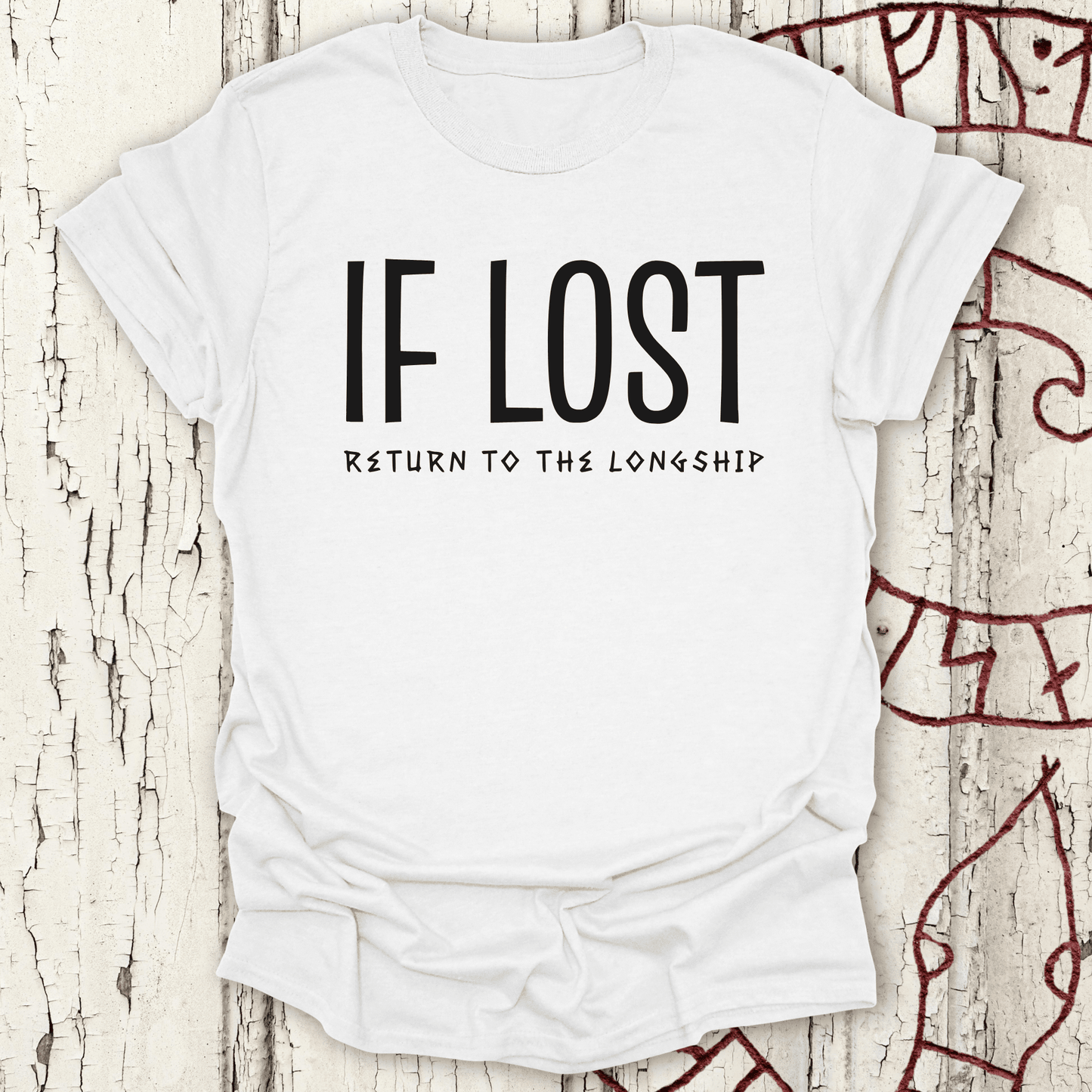 If Lost, Return to the Longship - Funny Viking T-shirt NEW!