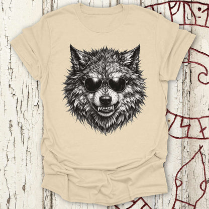 Fenrir Wolf with Sunglasses - Norse Mythology T-shirt NEW!