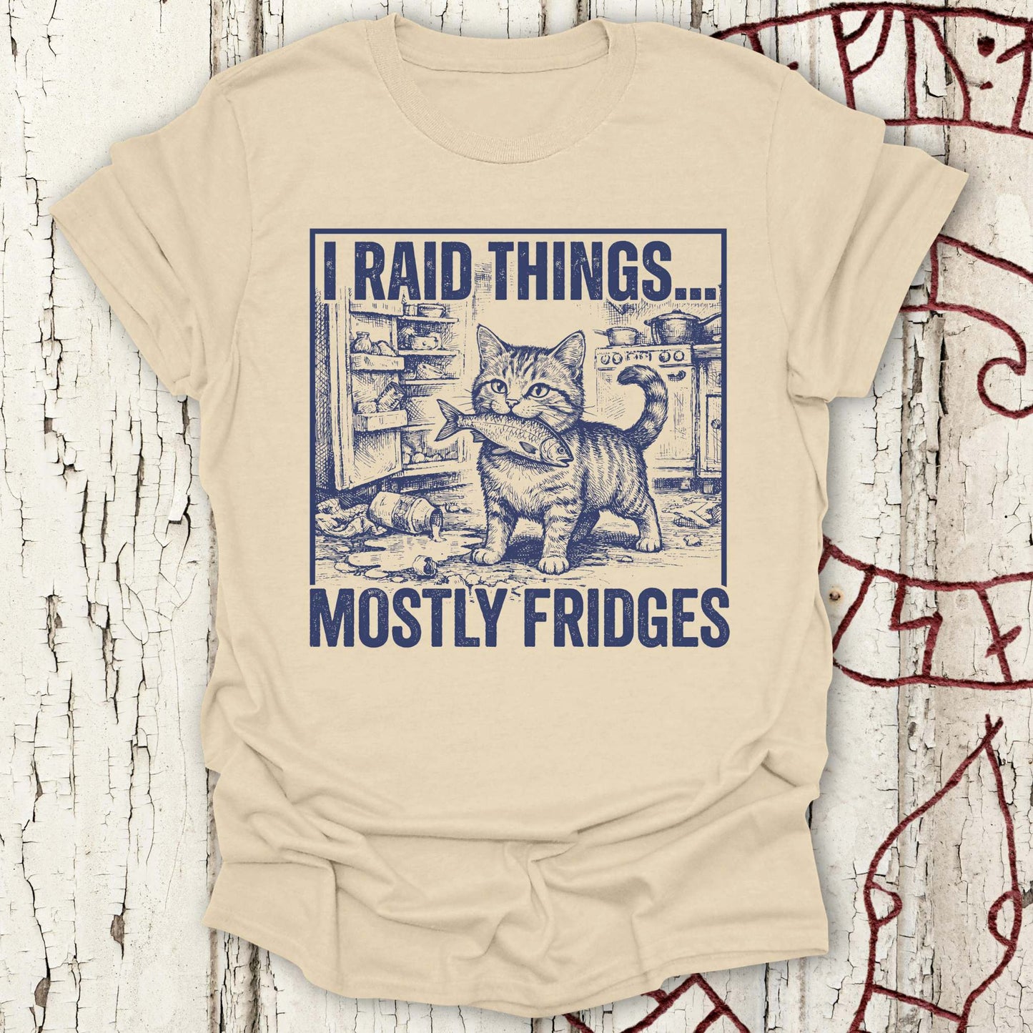T-Shirt I Raid Things... Mostly Fridges - Proud Cat T-shirt NEW Unisex size S M L XL 2XL