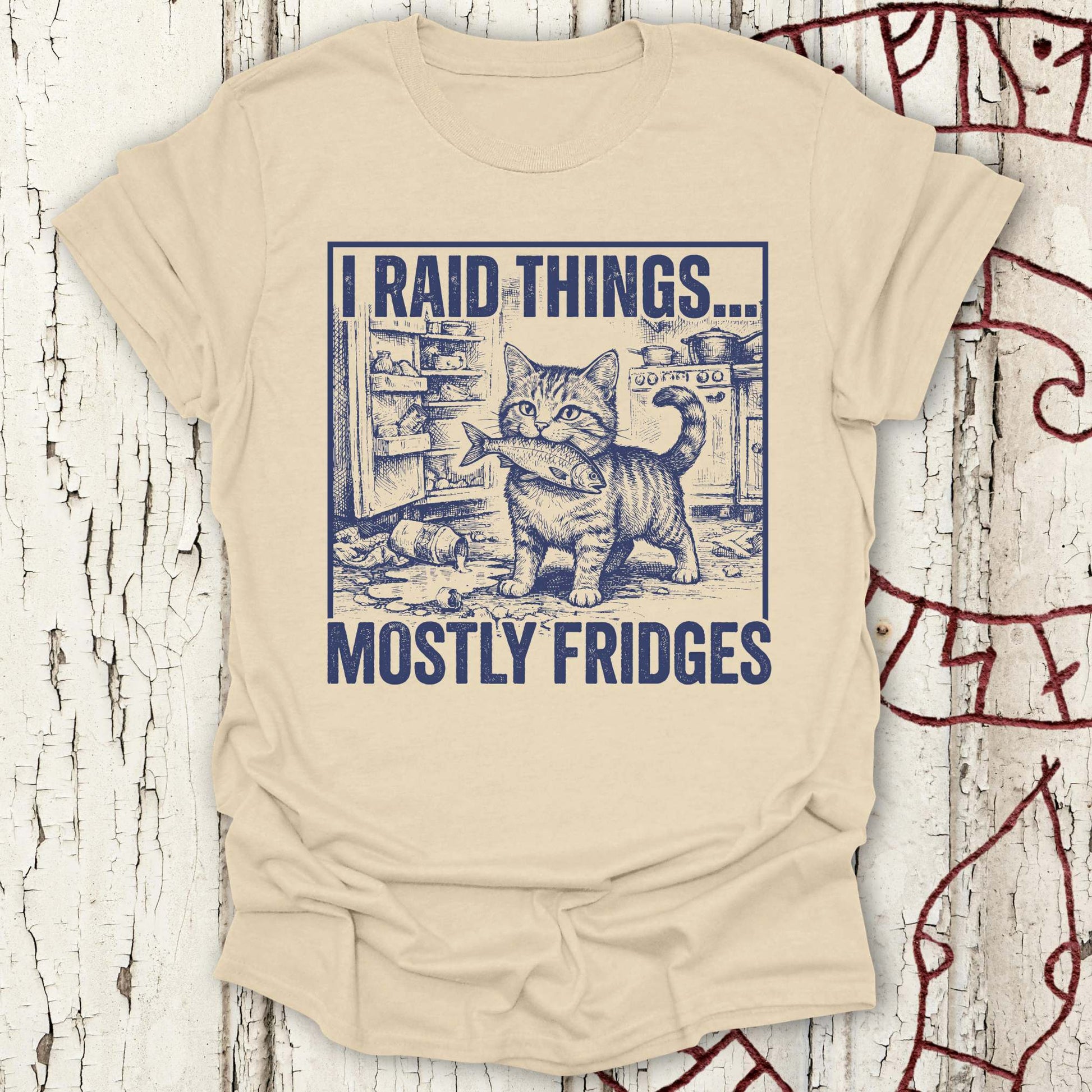 T-Shirt I Raid Things... Mostly Fridges - Proud Cat T-shirt NEW Unisex size S M L XL 2XL