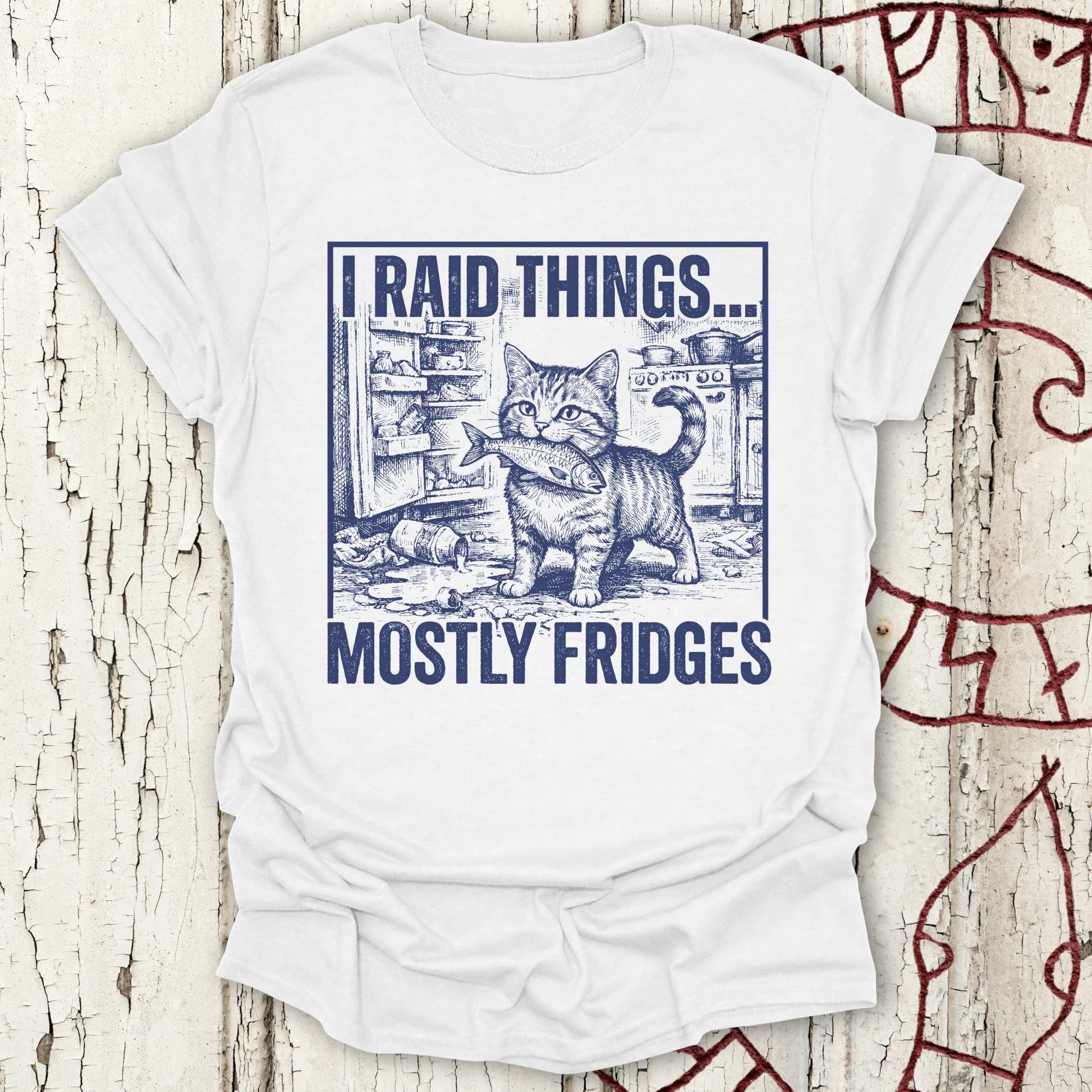 T-Shirt I Raid Things... Mostly Fridges - Proud Cat T-shirt NEW Unisex size S M L XL 2XL