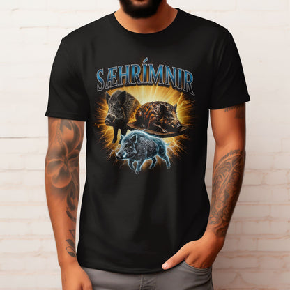 Sæhrímnir Bootleg Shirt - Funny Norse Mythology T-shirt NEW!