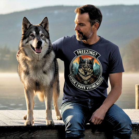 I Have Viking Blood - Norwegian Elkhound Viking T-Shirt