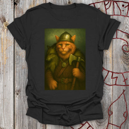 T-Shirt Viking Cat in Wolfskin Plaid T-Shirt Unisex size S M L XL 2XL