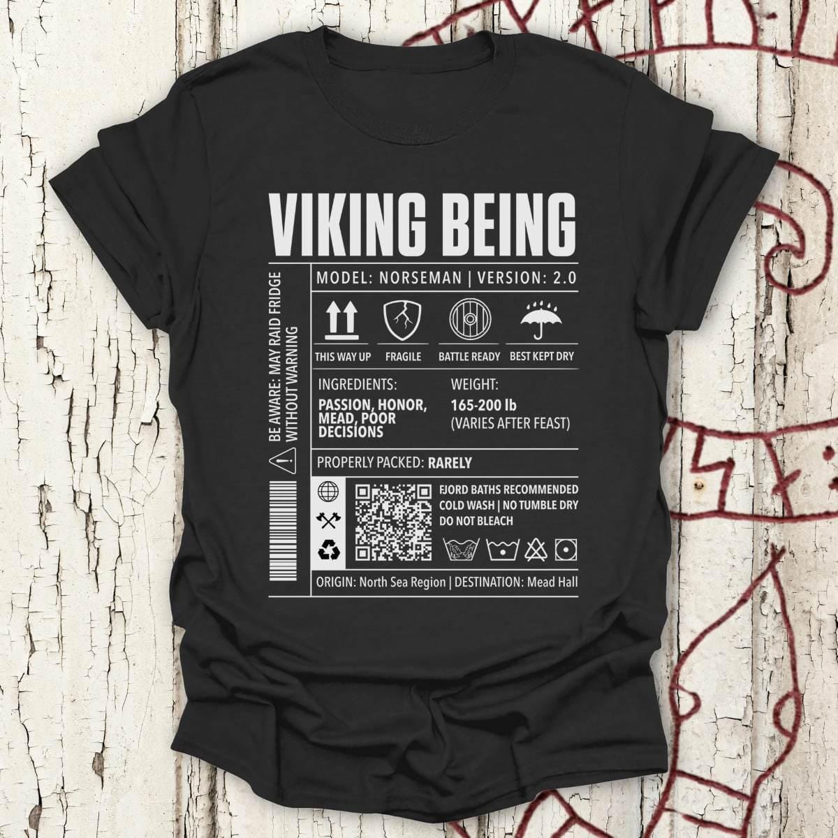 T-Shirt Viking Being, Norseman 2.0 - Cargo Label T-shirt Unisex size S M L XL 2XL