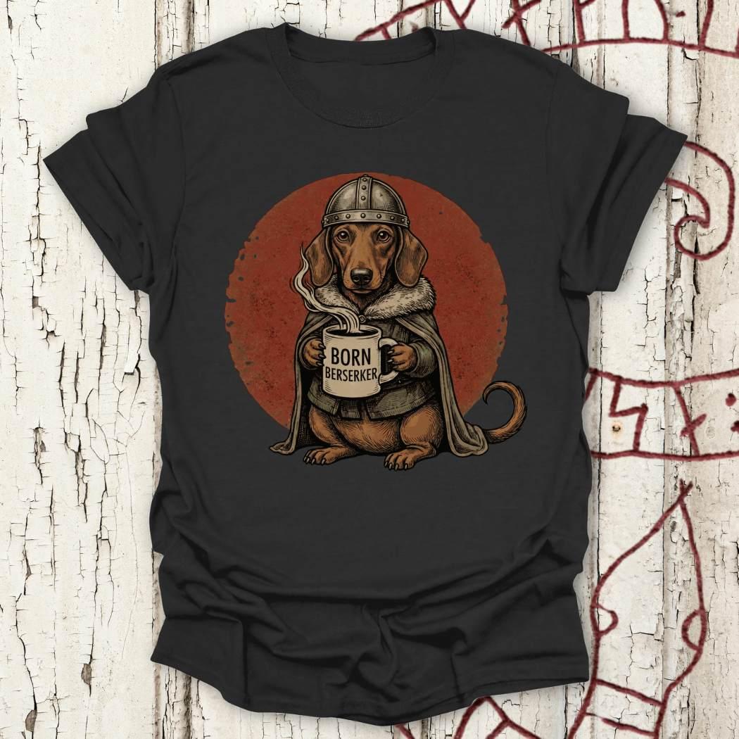 Born Berserker - Viking Dachhund Retro T-shirt NEW!