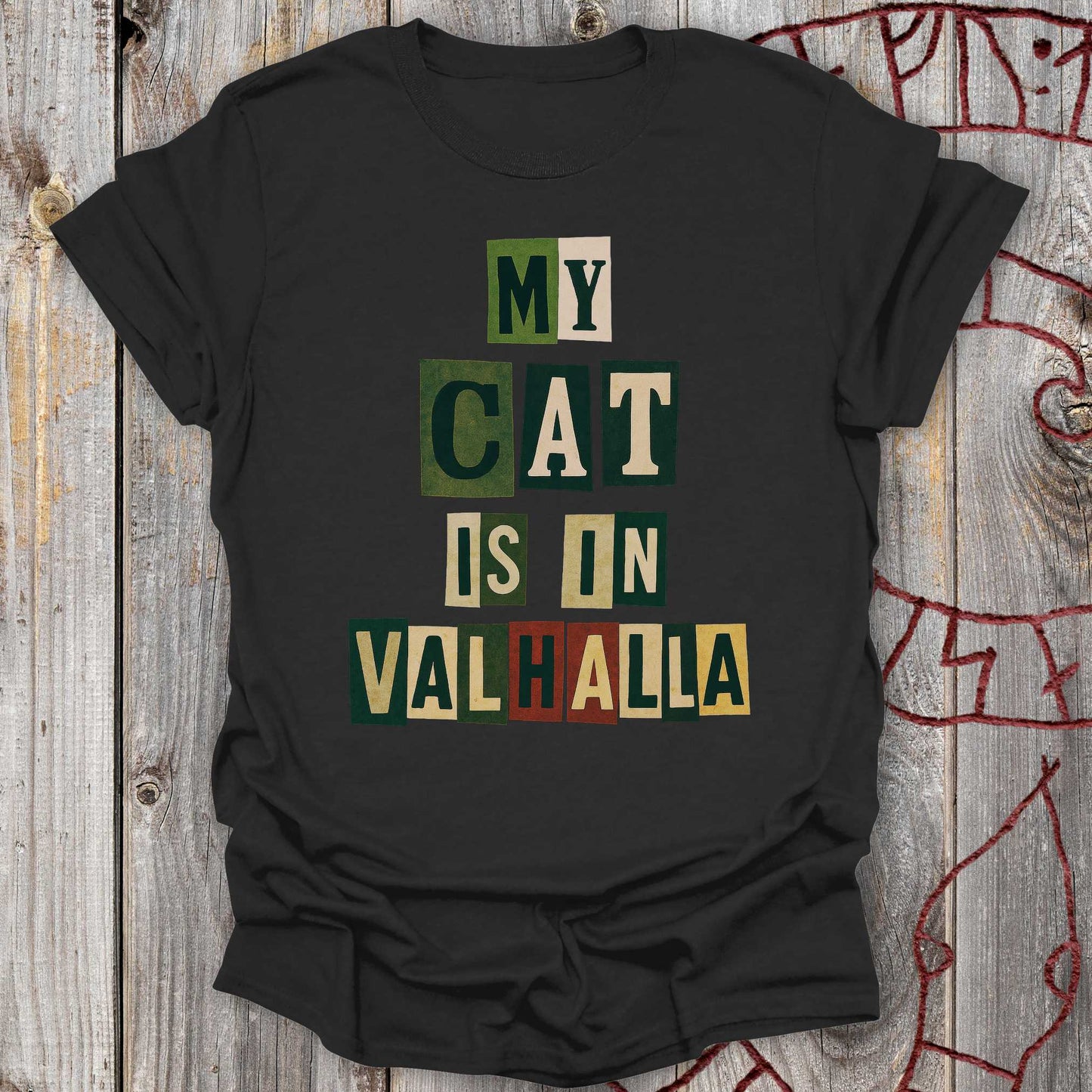 T-Shirt My Cat is in Valhalla - Memorial T-Shirt Unisex size S M L XL 2XL