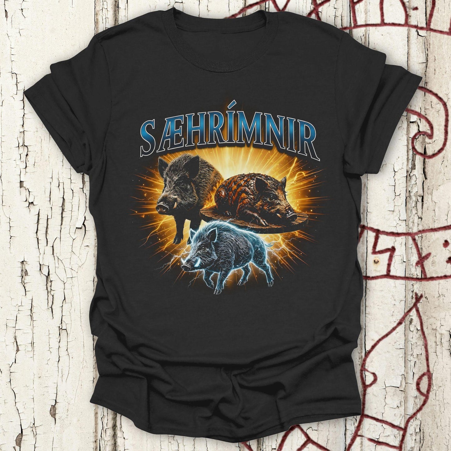 Sæhrímnir Bootleg Shirt - Funny Norse Mythology T-shirt NEW!