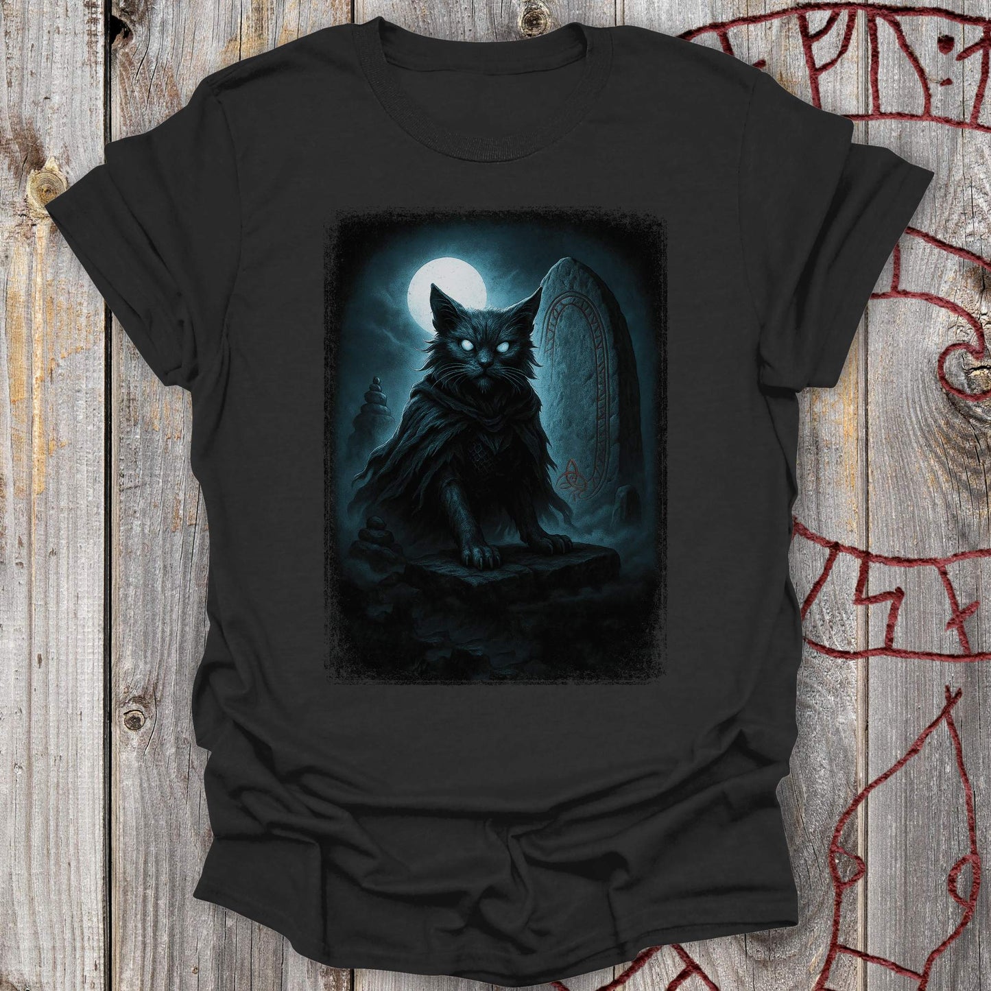 T-Shirt Draugr Undead Cat - Norse Mythology T-shirt Unisex size S M L XL 2XL