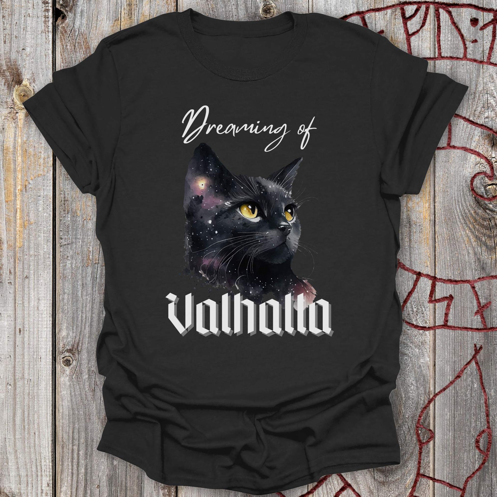T-Shirt Dreaming of Valhalla - Celestial Cat T-Shirt Unisex size S M L XL 2XL