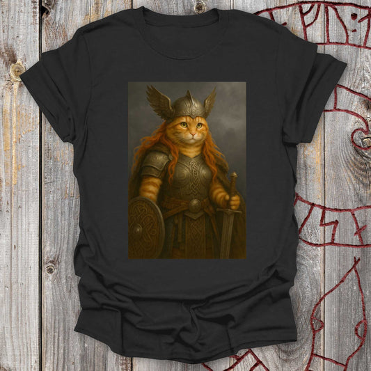 Valkyrie Warrior - Cat Portrait T-Shirt