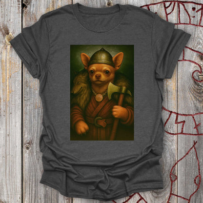 Chihuahua Viking Portrait T-Shirt