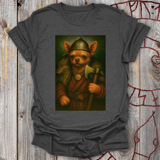 Chihuahua Viking Portrait T-Shirt