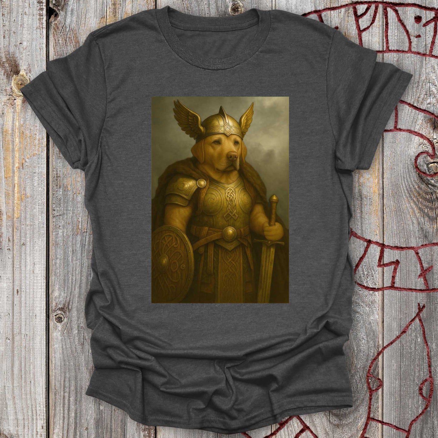 T-Shirt Labrador Retriever Viking Portrait T-Shirt Unisex size S M L XL 2XL