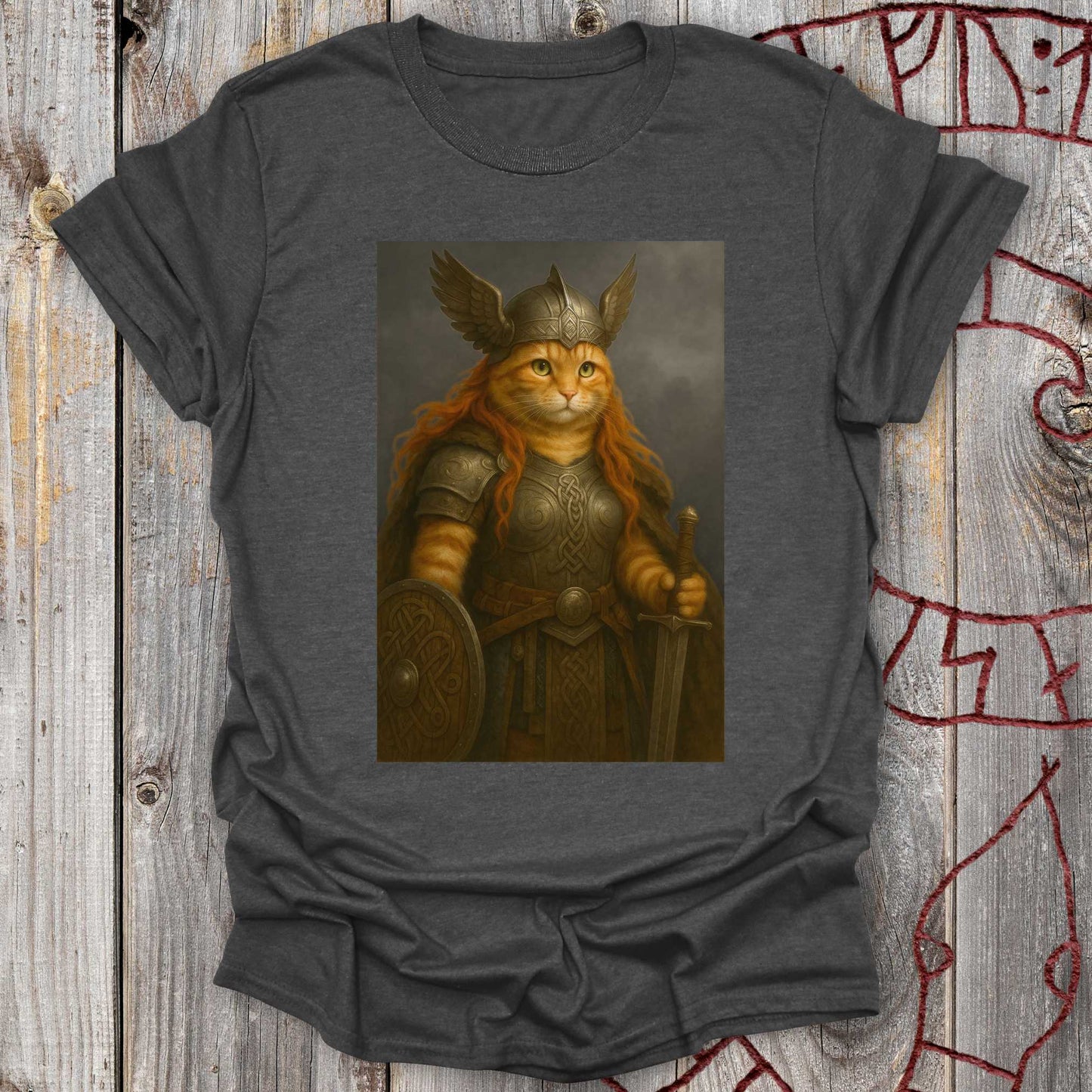 T-Shirt Valkyrie Warrior - Cat Portrait T-Shirt Unisex size S M L XL 2XL