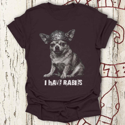 I Have Rabies - Funny Ransom Note Meme - Warrior Chihuahua T-shirt NEW!