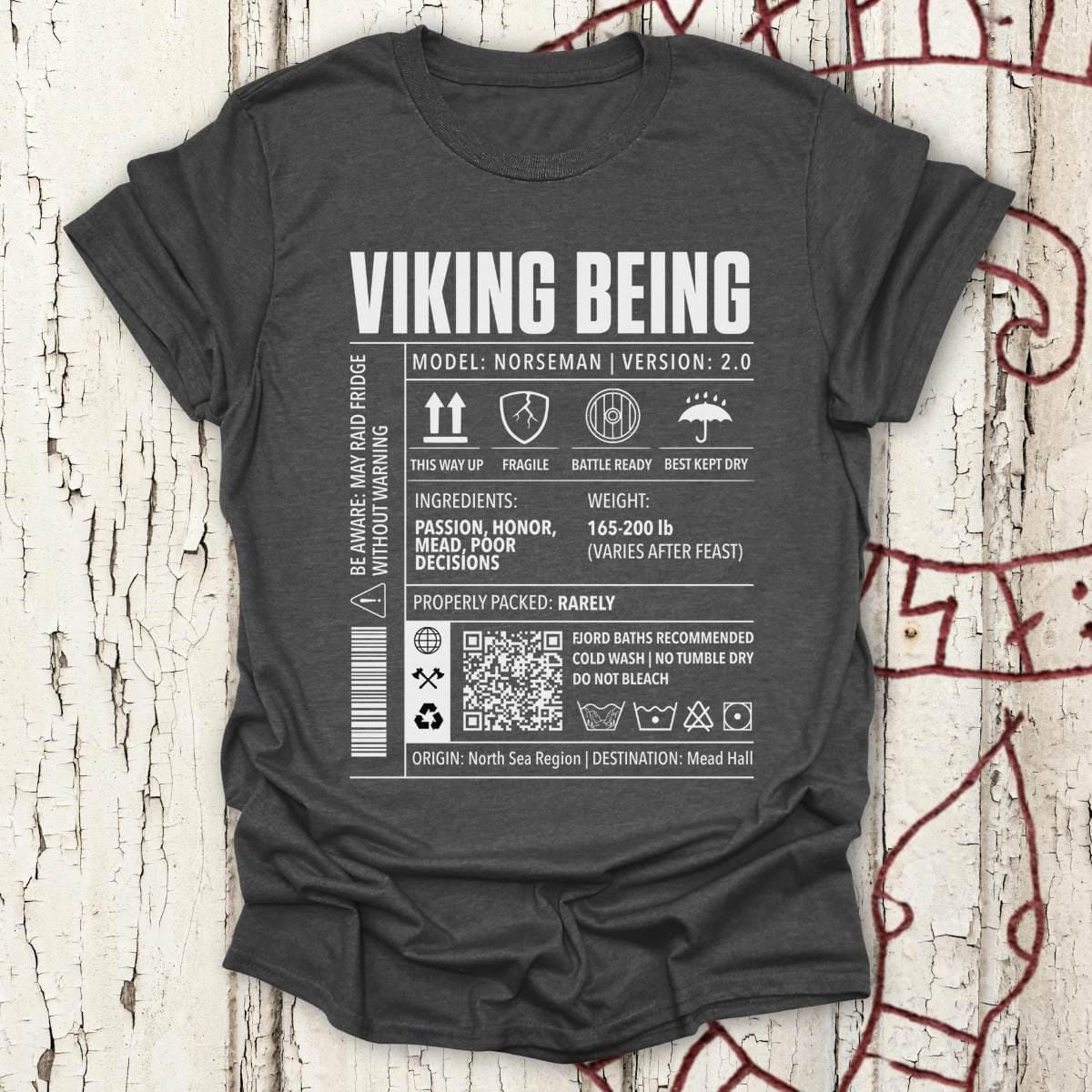 T-Shirt Viking Being, Norseman 2.0 - Cargo Label T-shirt Unisex size S M L XL 2XL