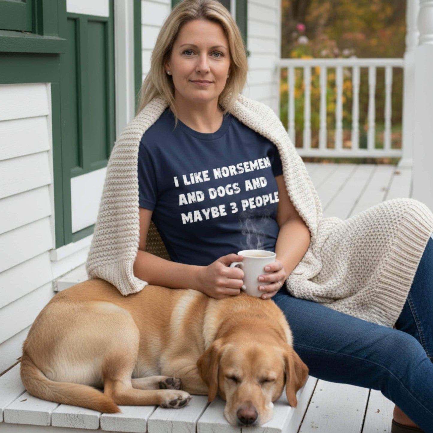 T-Shirt I Like Norsemen and Dogs and Maybe 3 People - T-Shirt Unisex size S M L XL 2XL