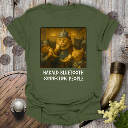 Harald Bluetooth Viking Cat T-Shirt