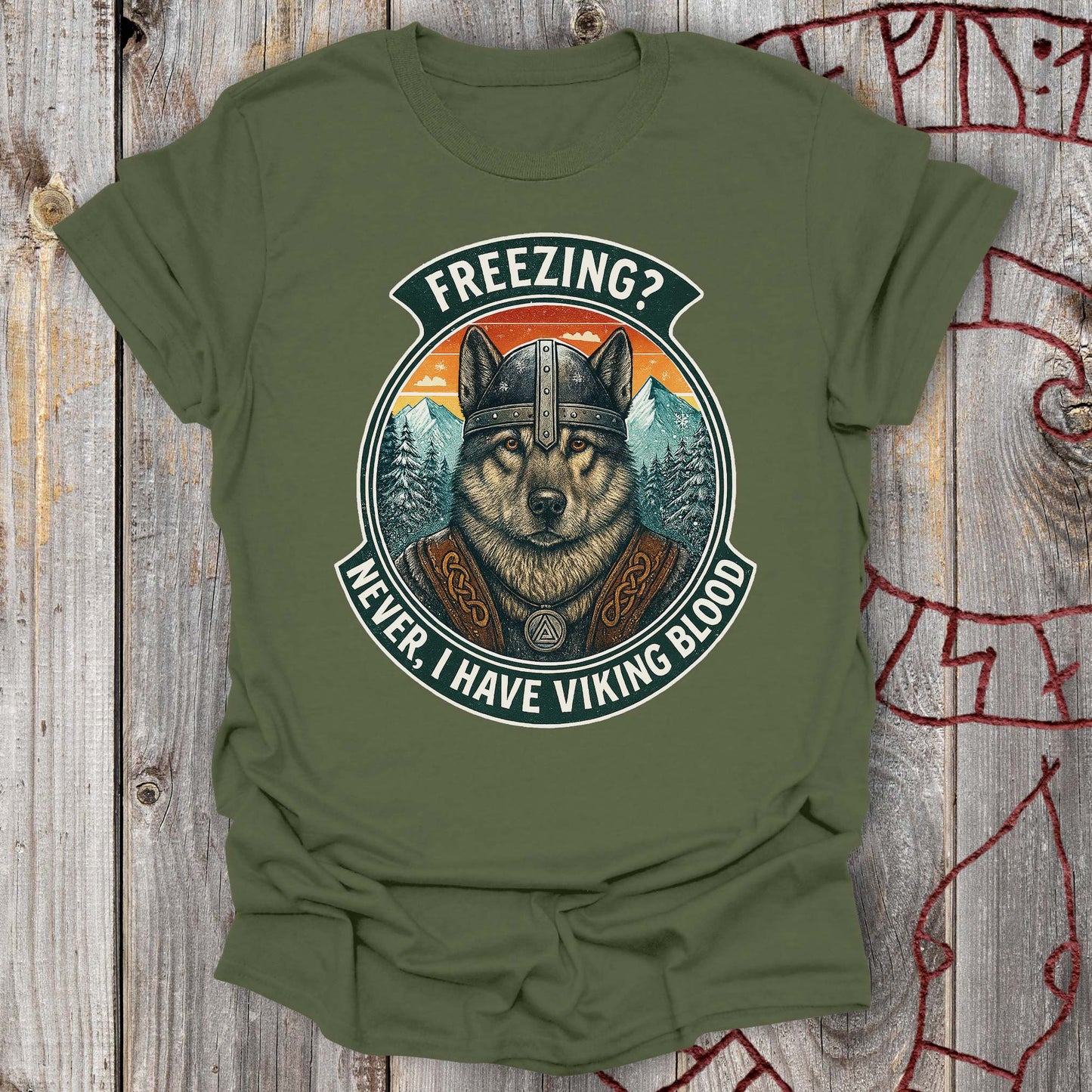 I Have Viking Blood - Norwegian Elkhound Viking T-Shirt