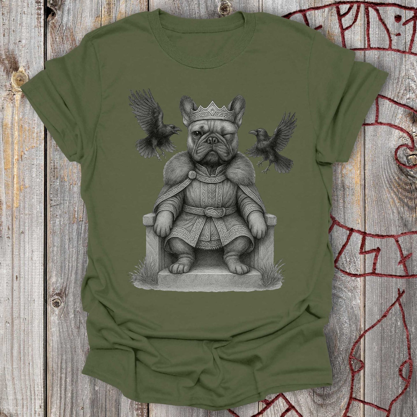 Odin the Bulldog - Norse God T-Shirt