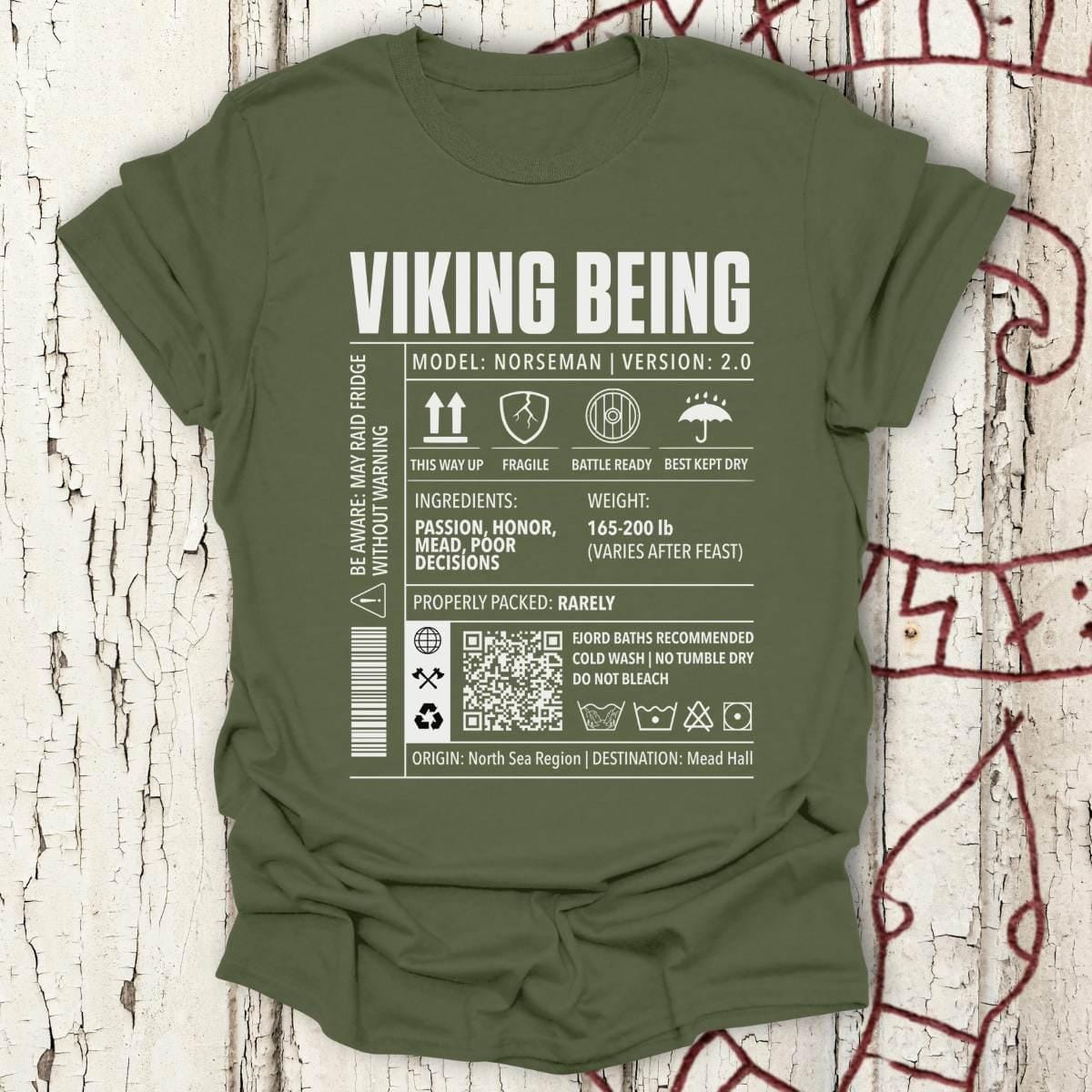 T-Shirt Viking Being, Norseman 2.0 - Cargo Label T-shirt Unisex size S M L XL 2XL