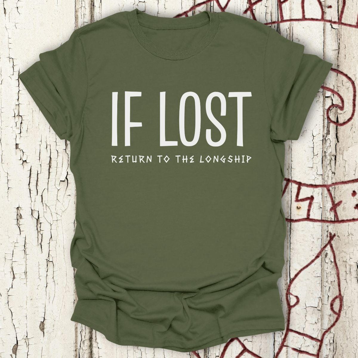 T-Shirt If Lost, Return to the Longship - Funny Viking T-shirt Unisex size S M L XL 2XL