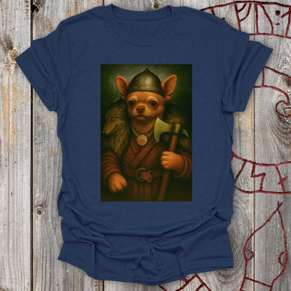Chihuahua Viking Portrait T-Shirt