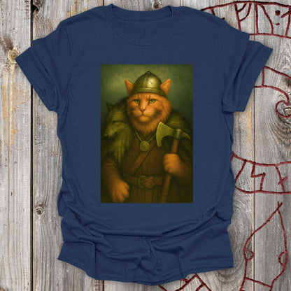 T-Shirt Viking Cat in Wolfskin Plaid T-Shirt Unisex size S M L XL 2XL