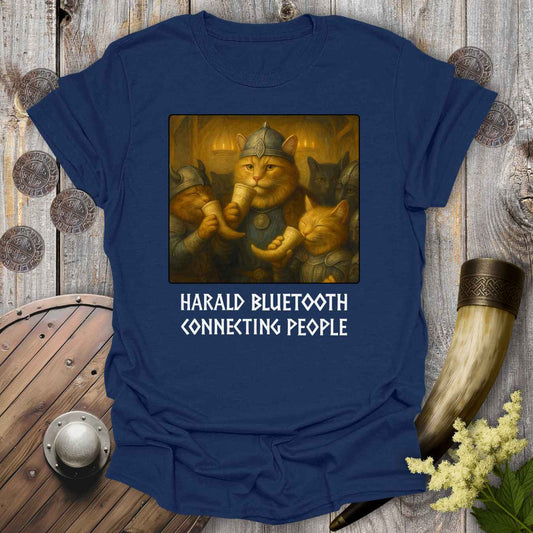 Harald Bluetooth Viking Cat T-Shirt