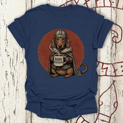 Born Berserker - Viking Dachhund Retro T-shirt NEW!