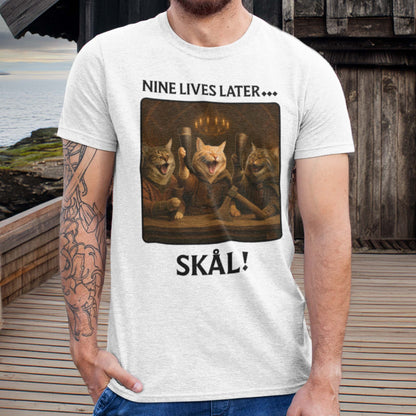 T-Shirt Nine Lives Later - Valhalla Feast T-Shirt Unisex size S M L XL 2XL