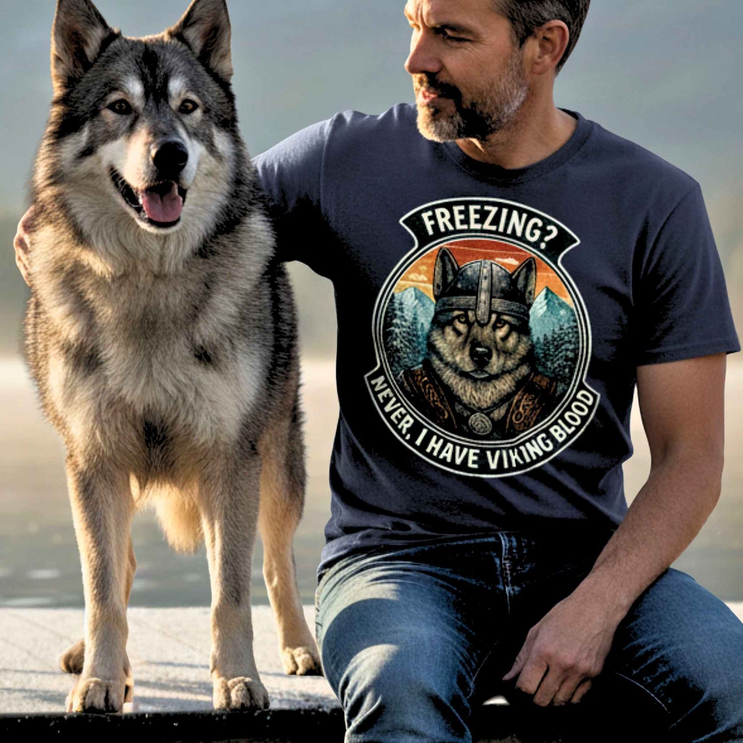I Have Viking Blood - Norwegian Elkhound Viking T-Shirt