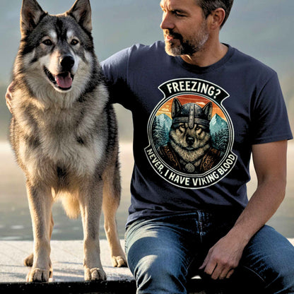I Have Viking Blood - Norwegian Elkhound Viking T-Shirt