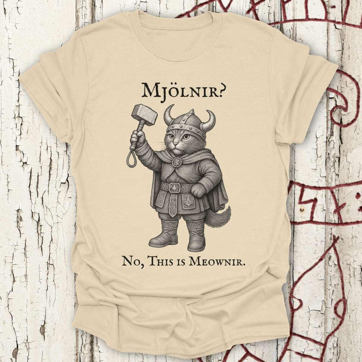 T-Shirt Mjölnir? No, This is Meownir - Viking Cat T-shirt Unisex size S M L XL 2XL