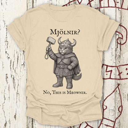 T-Shirt Mjölnir? No, This is Meownir - Viking Cat T-shirt Unisex size S M L XL 2XL