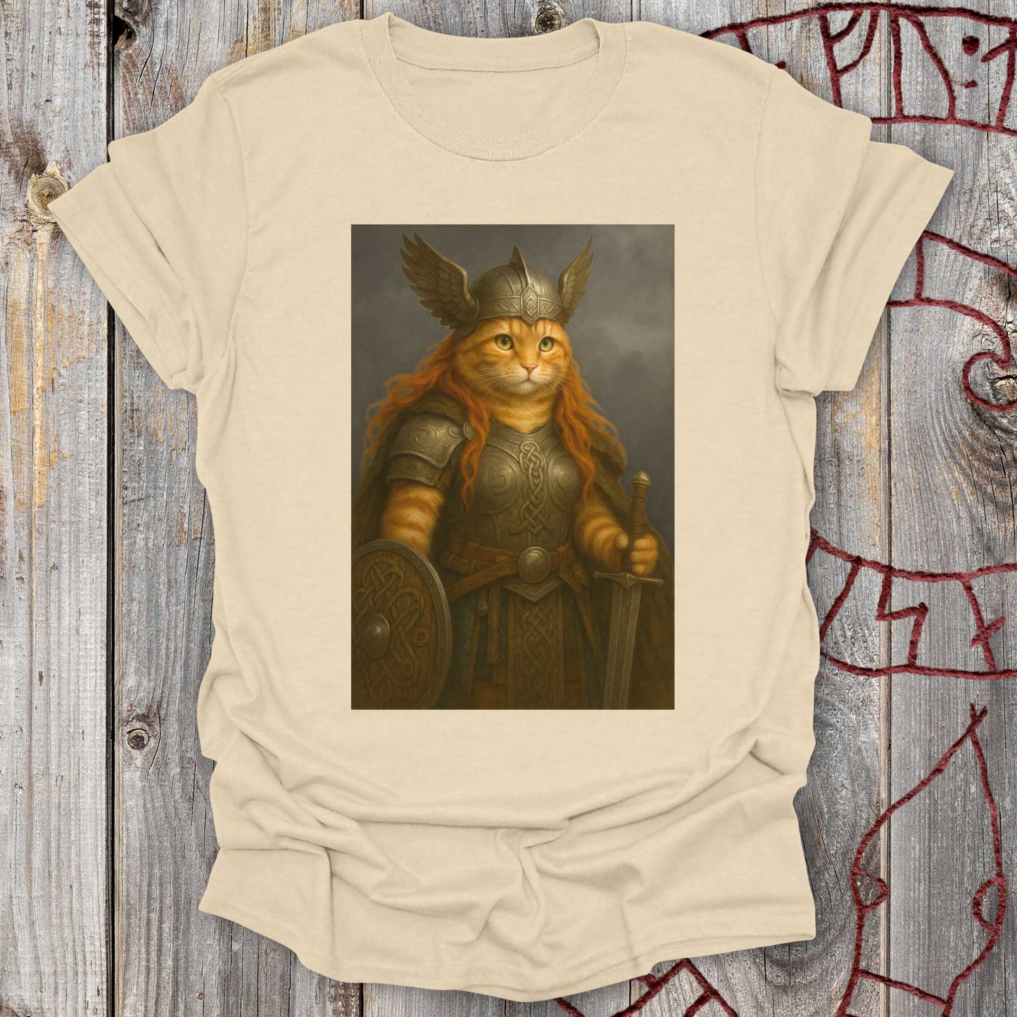 T-Shirt Valkyrie Warrior - Cat Portrait T-Shirt Unisex size S M L XL 2XL