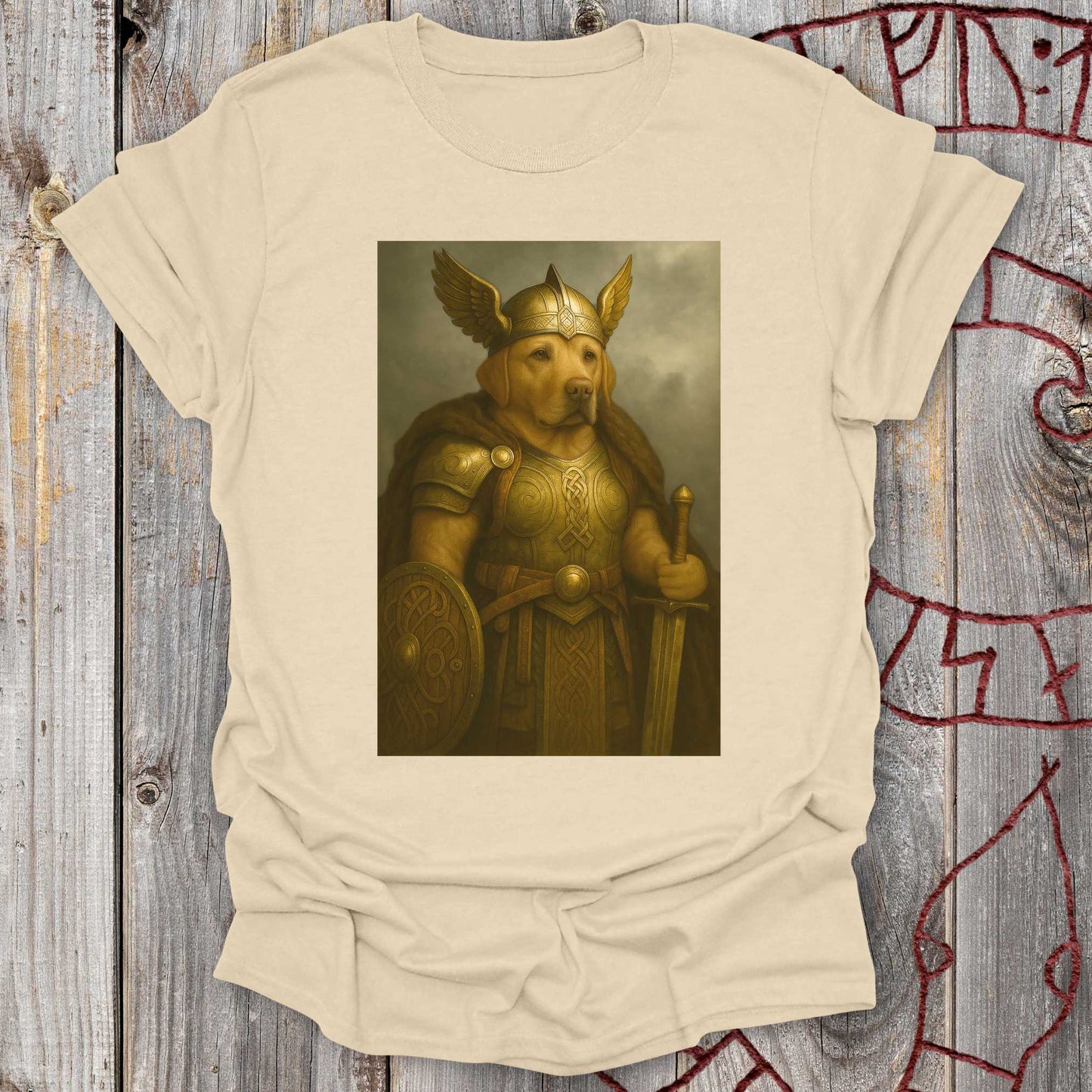 T-Shirt Labrador Retriever Viking Portrait T-Shirt Unisex size S M L XL 2XL