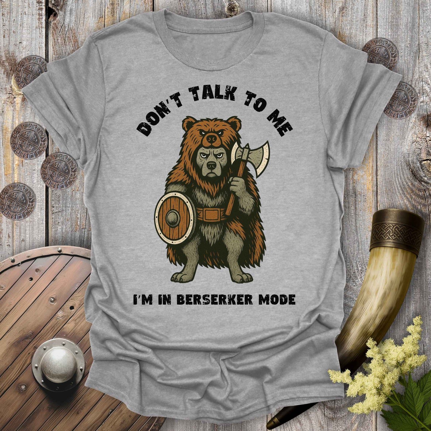 Viking Berserker Dog T-Shirt