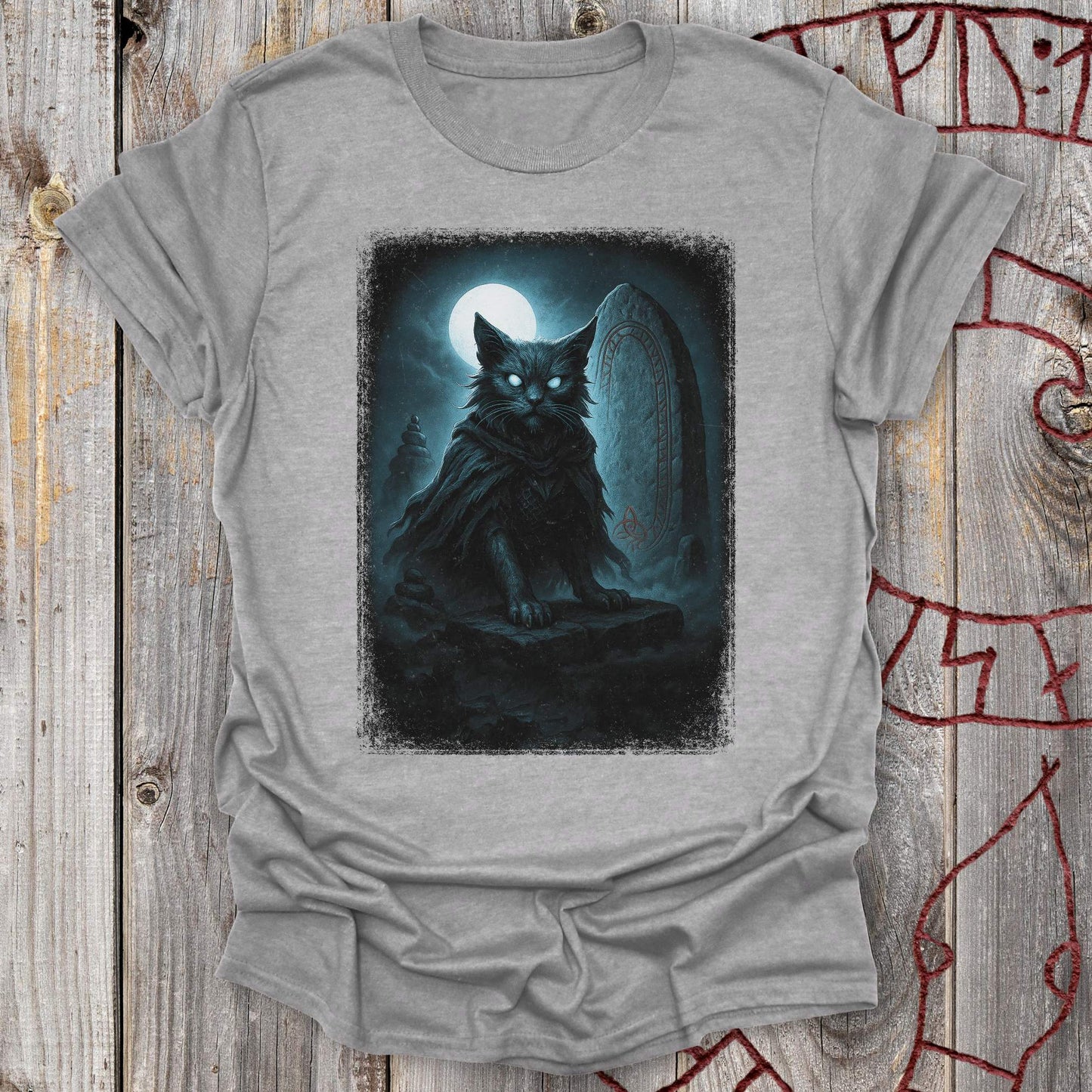 T-Shirt Draugr Undead Cat - Norse Mythology T-shirt Unisex size S M L XL 2XL