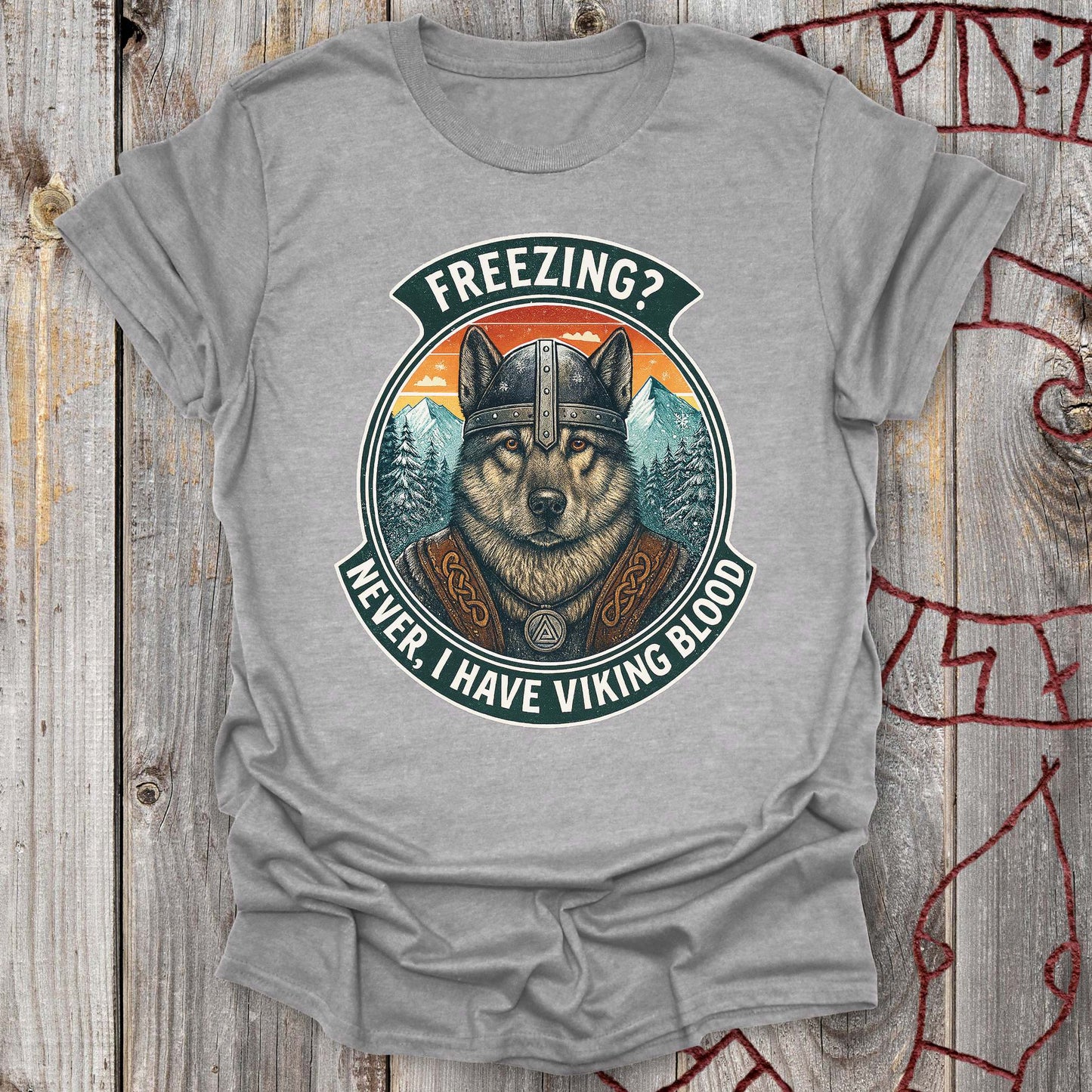 I Have Viking Blood - Norwegian Elkhound Viking T-Shirt