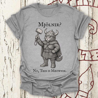 T-Shirt Mjölnir? No, This is Meownir - Viking Cat T-shirt Unisex size S M L XL 2XL
