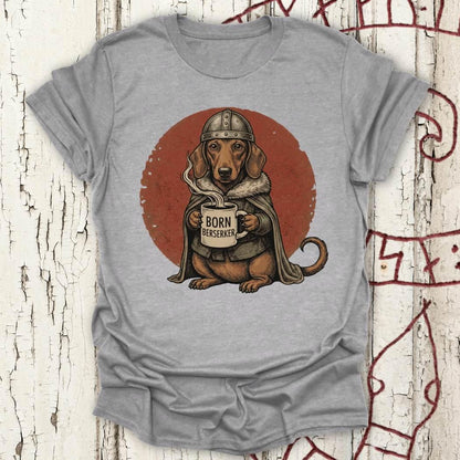 Born Berserker - Viking Dachhund Retro T-shirt NEW!