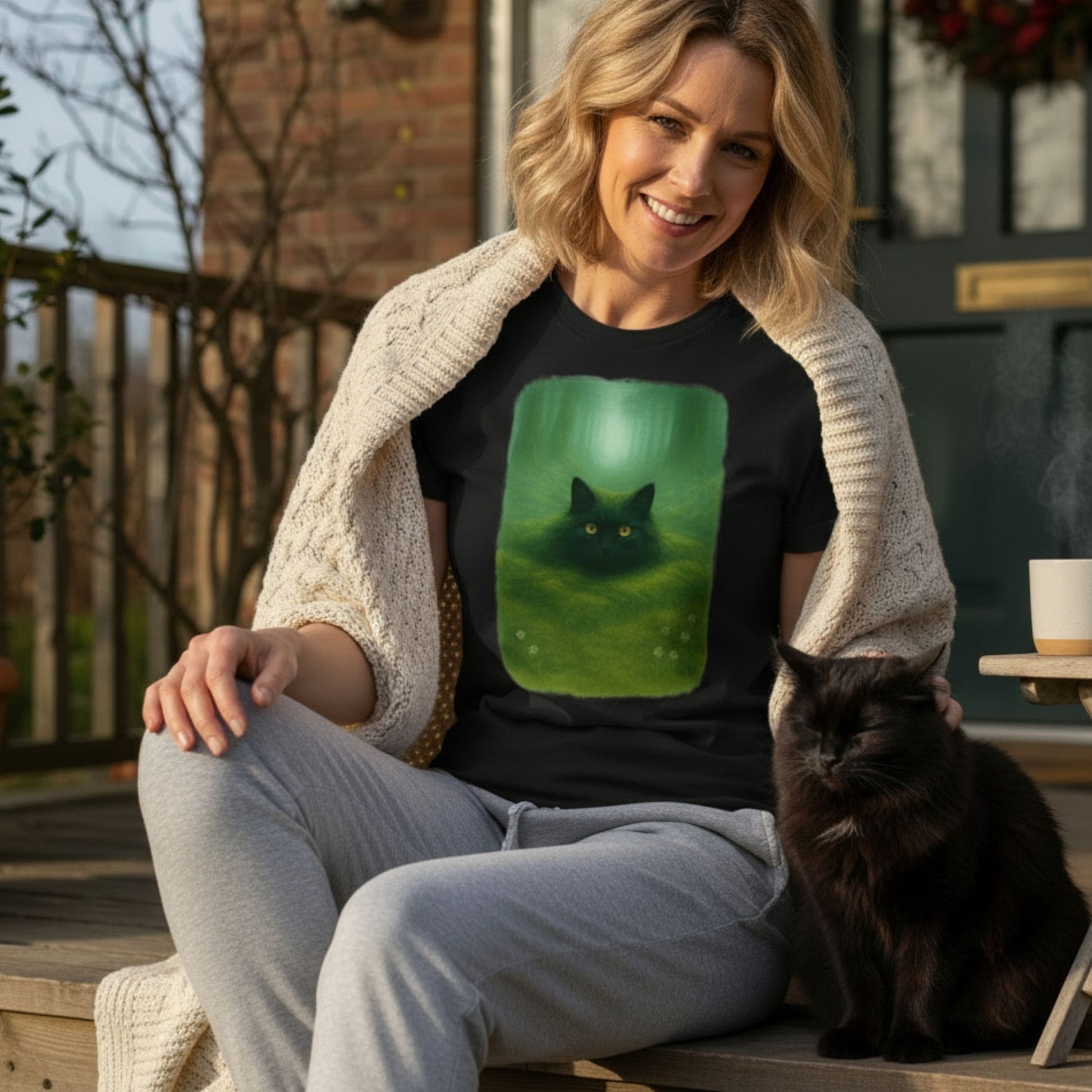 T-Shirt The Forest Spirit’s Cat T-Shirt Unisex size S M L XL 2XL