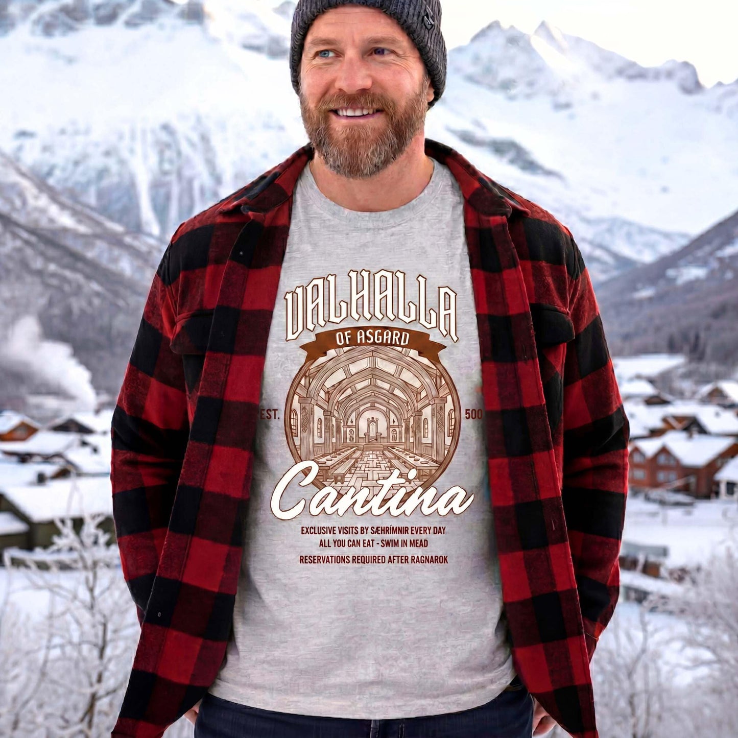 T-Shirt Valhalla Cantina - Funny Ad T-Shirt Unisex size S M L XL 2XL