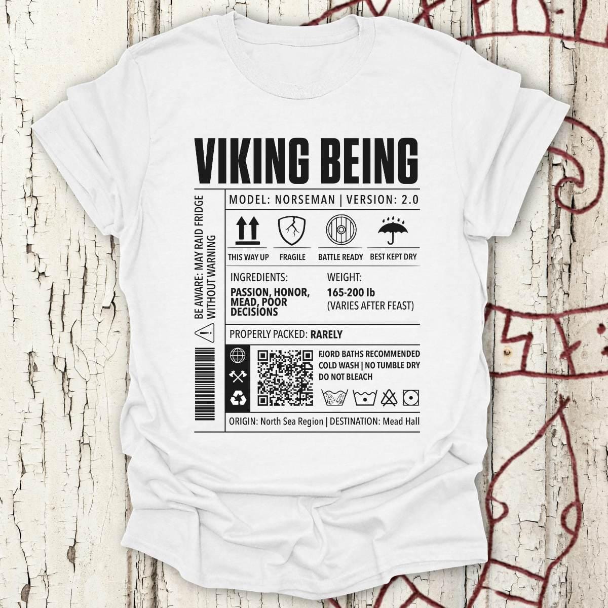 T-Shirt Viking Being, Norseman 2.0 - Cargo Label T-shirt Unisex size S M L XL 2XL