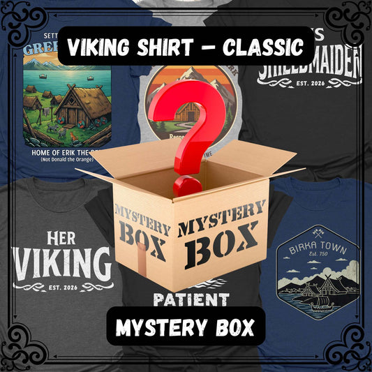 T-Shirt Viking Shirt Mystery Box Classic – Funny Graphic Tee Gift Unisex size S M L XL 2XL
