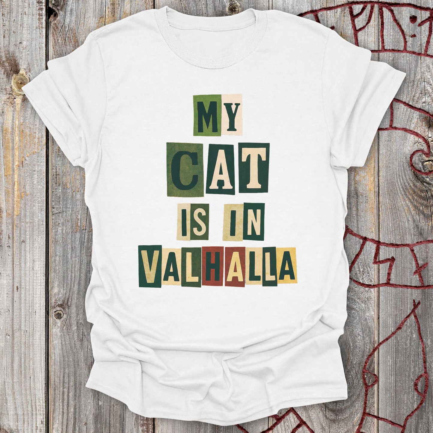 T-Shirt My Cat is in Valhalla - Memorial T-Shirt Unisex size S M L XL 2XL
