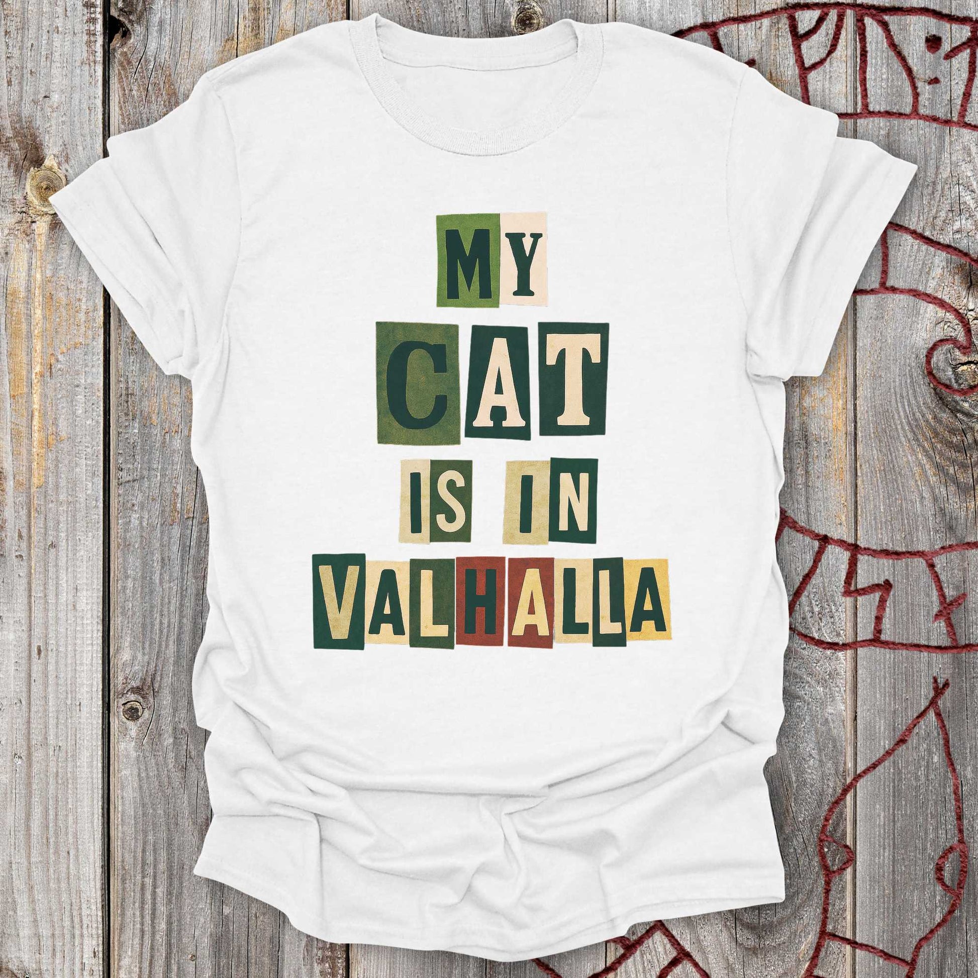 T-Shirt My Cat is in Valhalla - Memorial T-Shirt Unisex size S M L XL 2XL