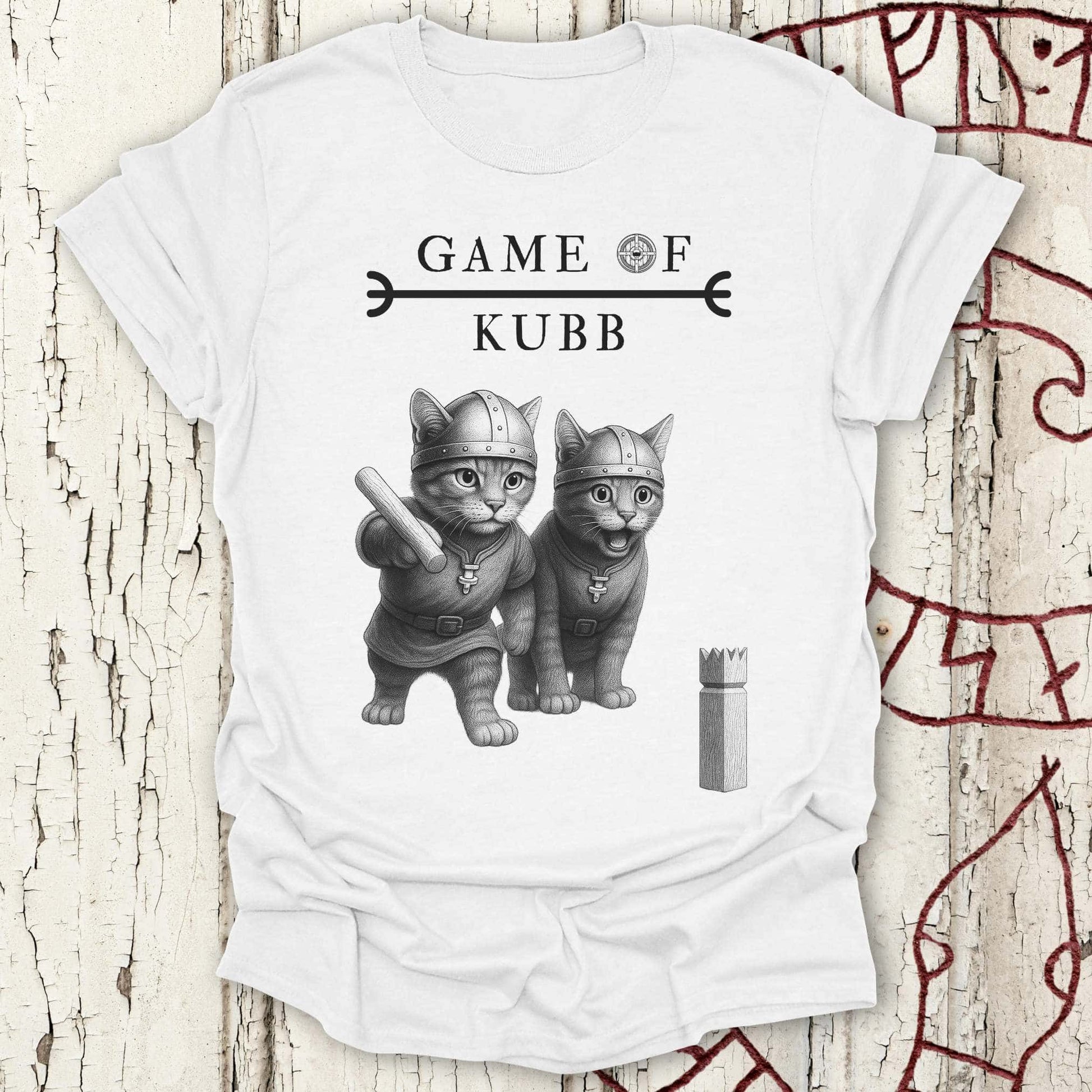 T-Shirt Game of Kubb - Viking Cat T-shirt Unisex size S M L XL 2XL